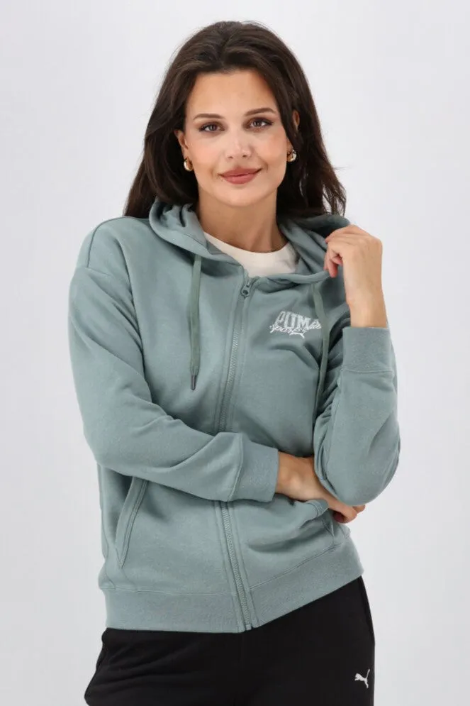 Puma CLASS Full- Zip Hoodie TR Green Moon sold by Shine On product image thumbnail 2