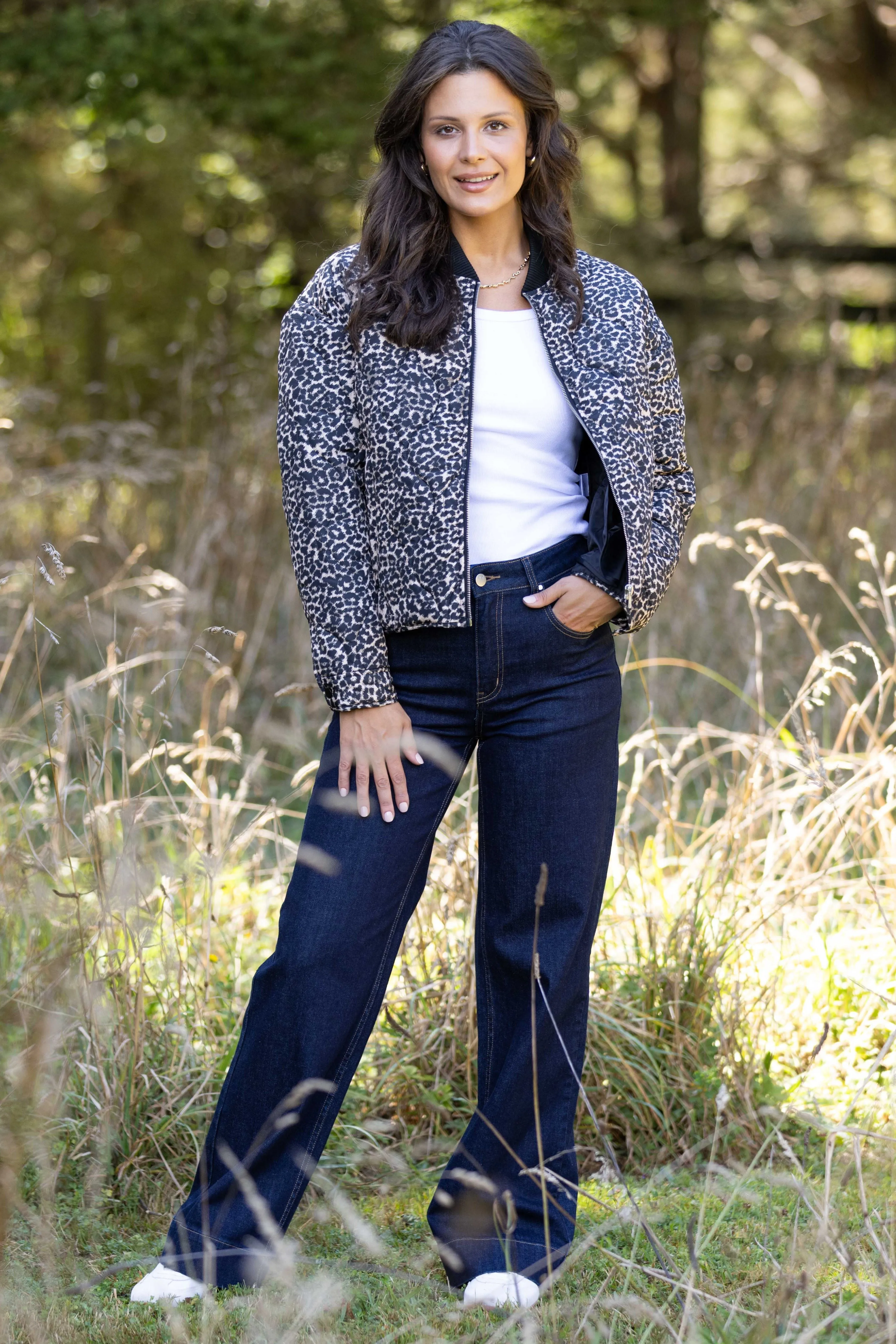 Shine On Label Kinsley Quilted Jacket Animal Print sold by Shine On product image thumbnail 4