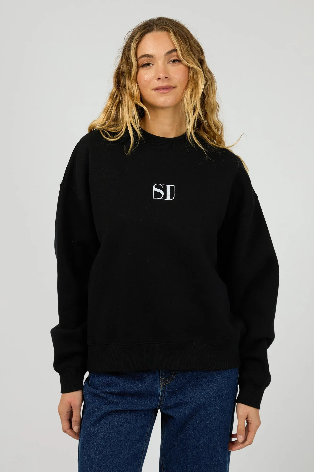 Silent Theory Silent Luxe Crew Black sold by Shine On