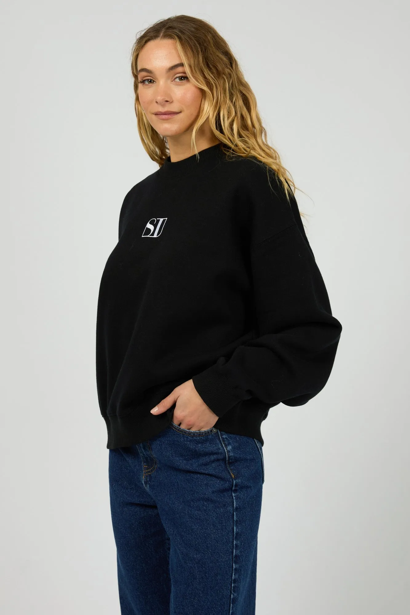 Silent Theory Silent Luxe Crew Black sold by Shine On product image thumbnail 2