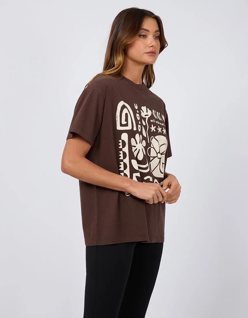 All About Eve Elements Oversized Tee Brown sold by Shine On product image thumbnail 5