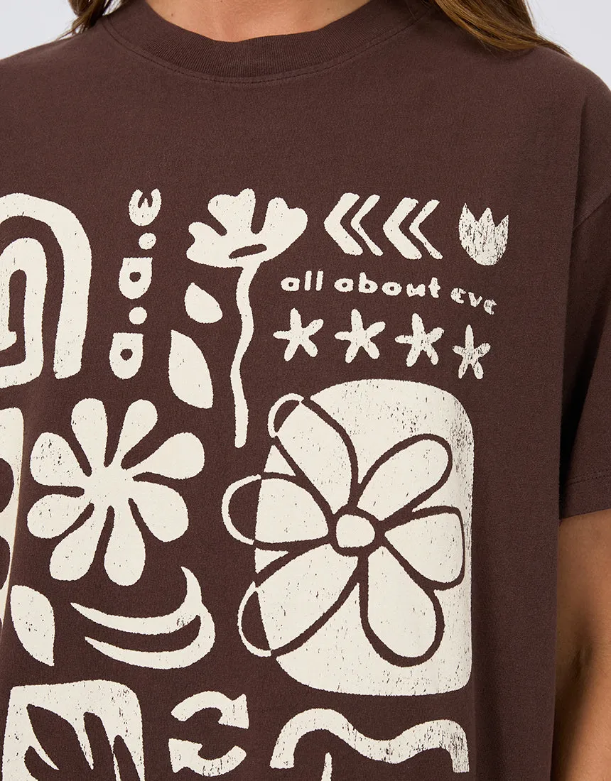 All About Eve Elements Oversized Tee Brown sold by Shine On product image thumbnail 2