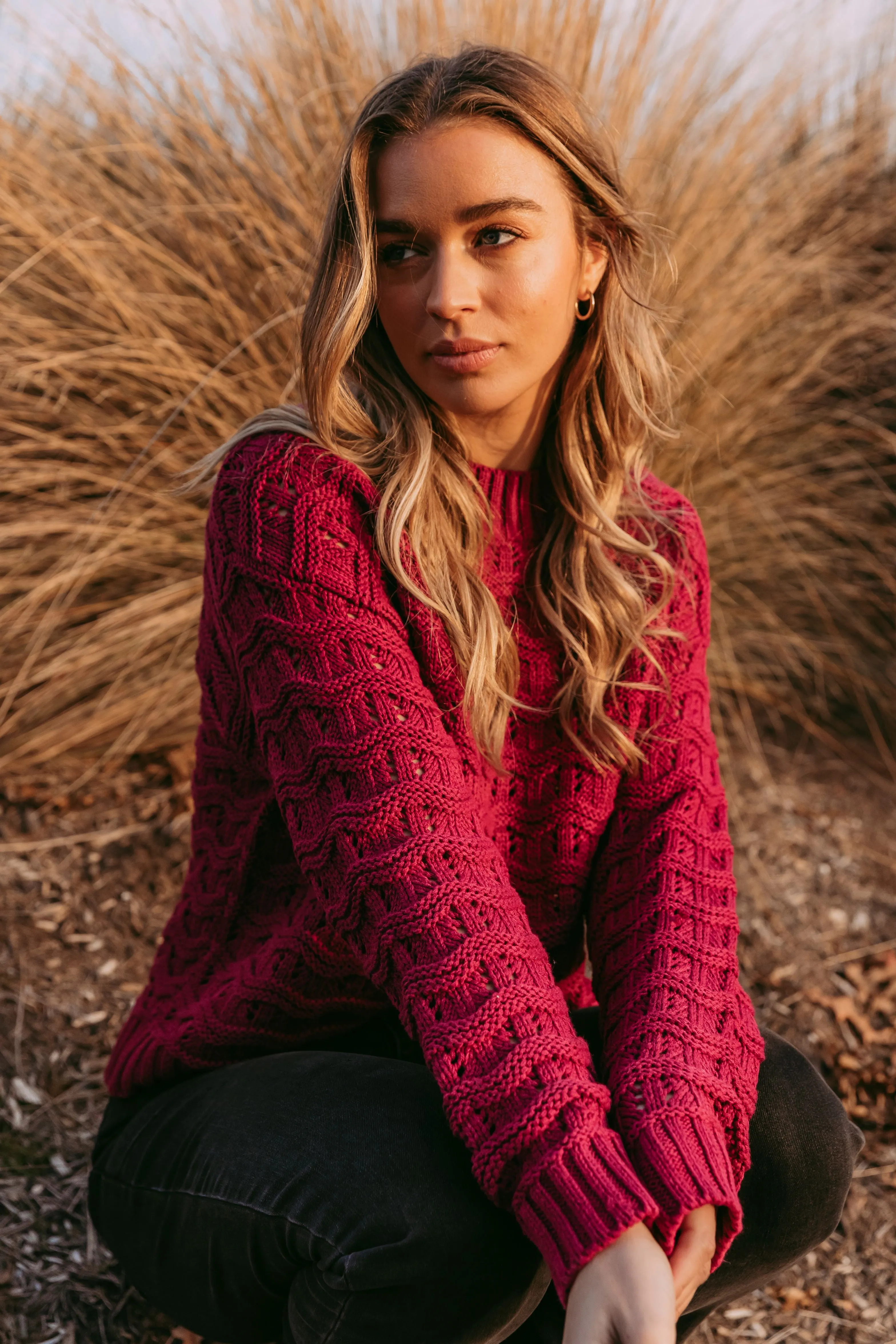 Foxwood Carter Knit Beetroot Red sold by Shine On product image thumbnail 3