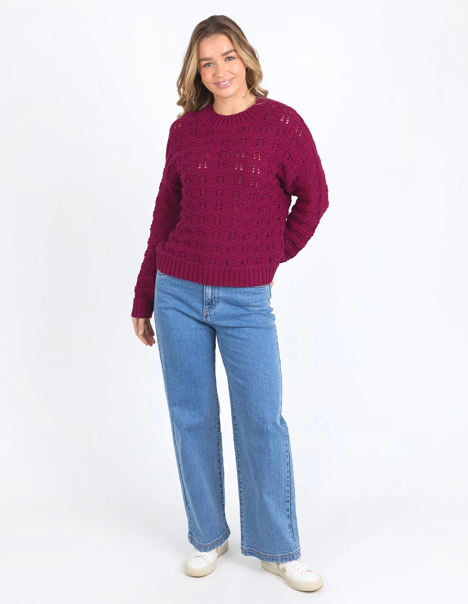 Foxwood Carter Knit Beetroot Red sold by Shine On product image thumbnail 4