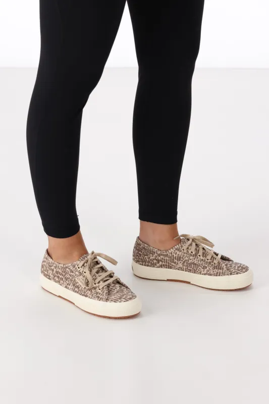 Superga Jaguar Print Brown Beige sold by Shine On