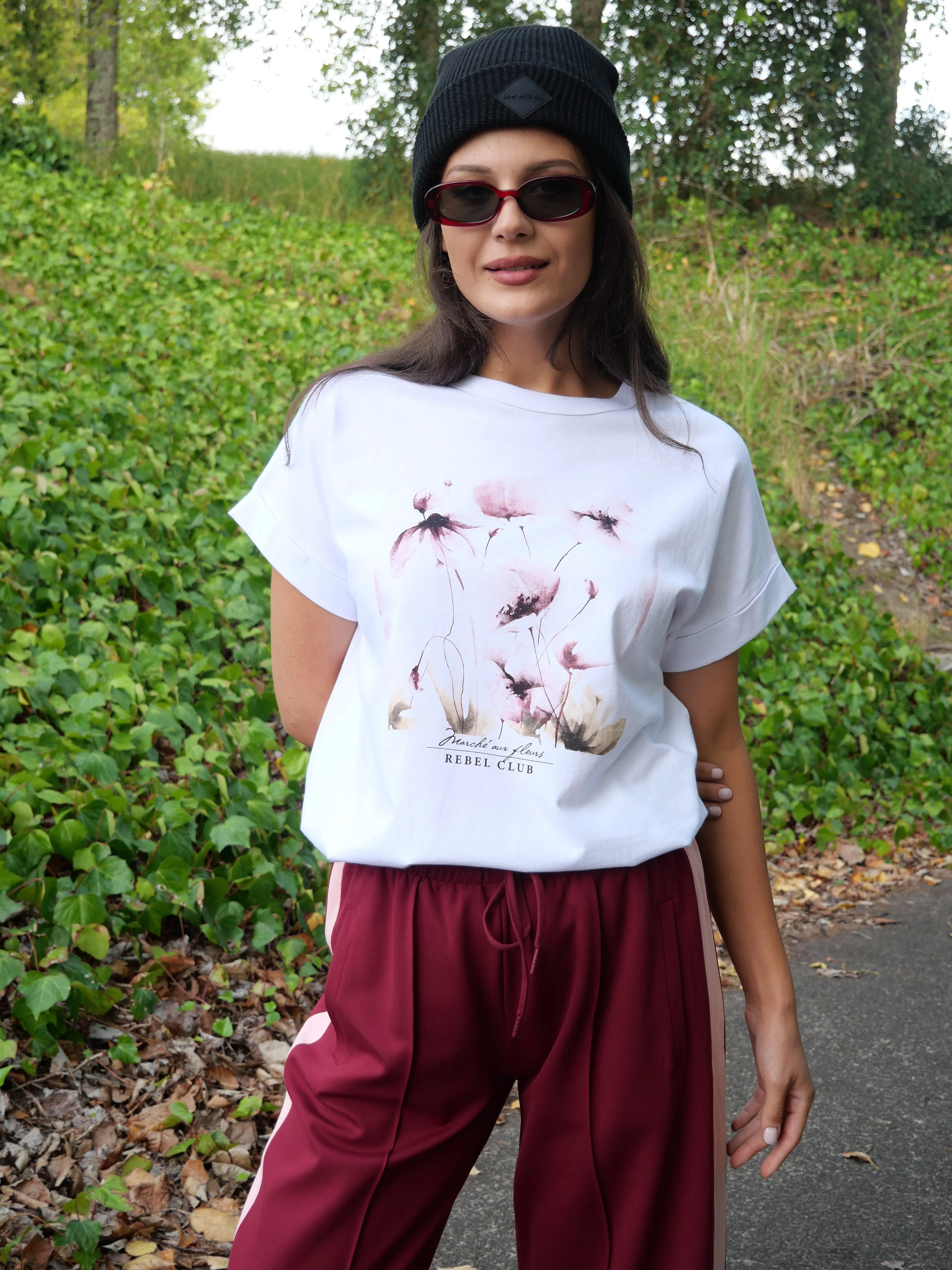 Rebel Club Watercolour Whispers Capsleeve Tee White sold by Shine On