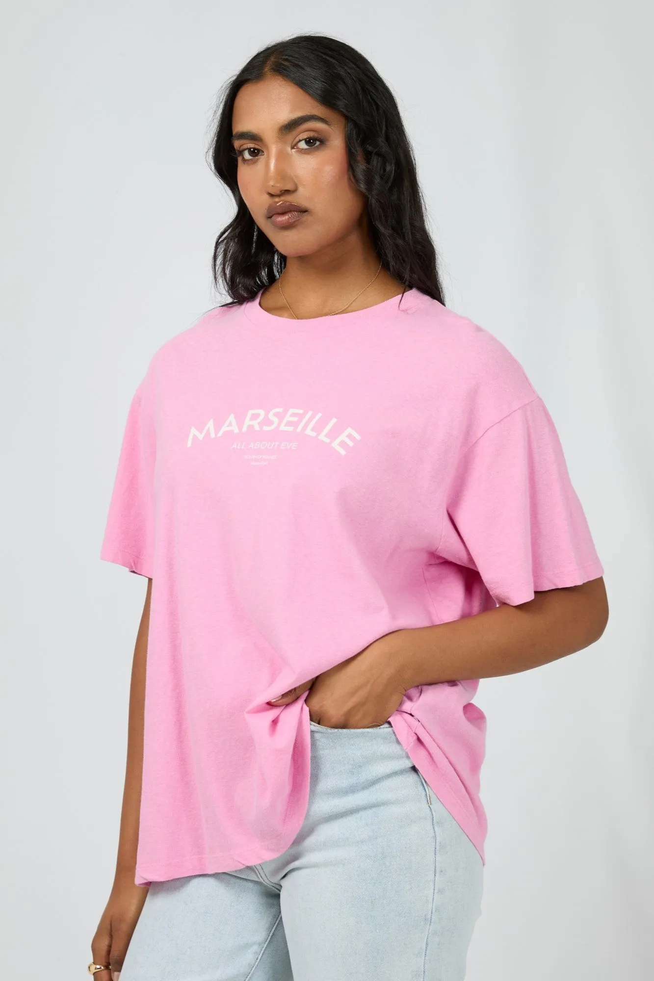 All About Eve Marseille Oversized Tee Mauve sold by Shine On product image thumbnail 4