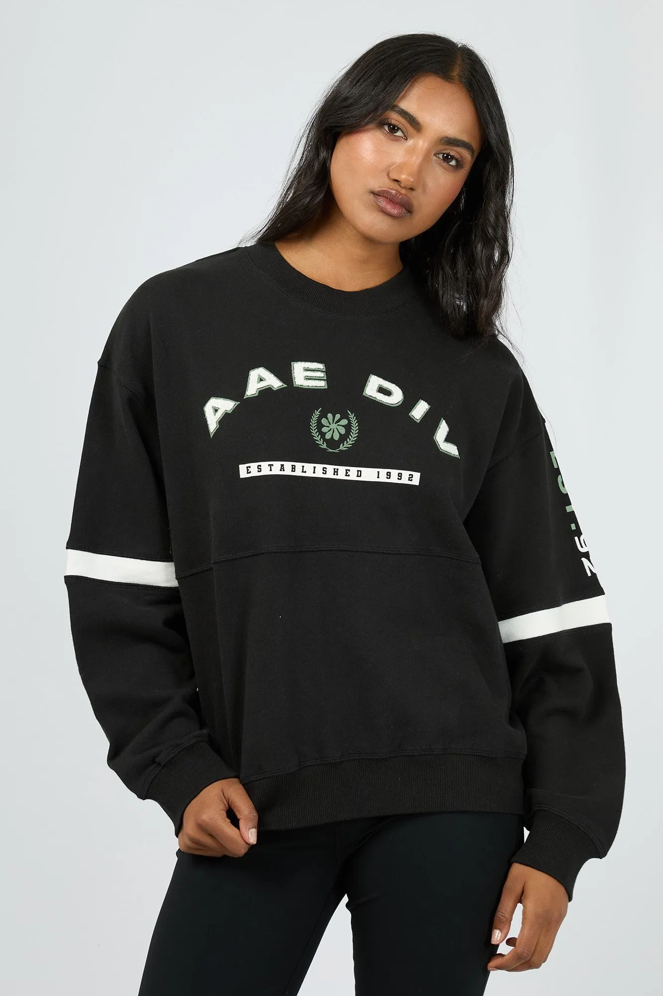 All About Eve Savannah Slouch Crew Black sold by Shine On