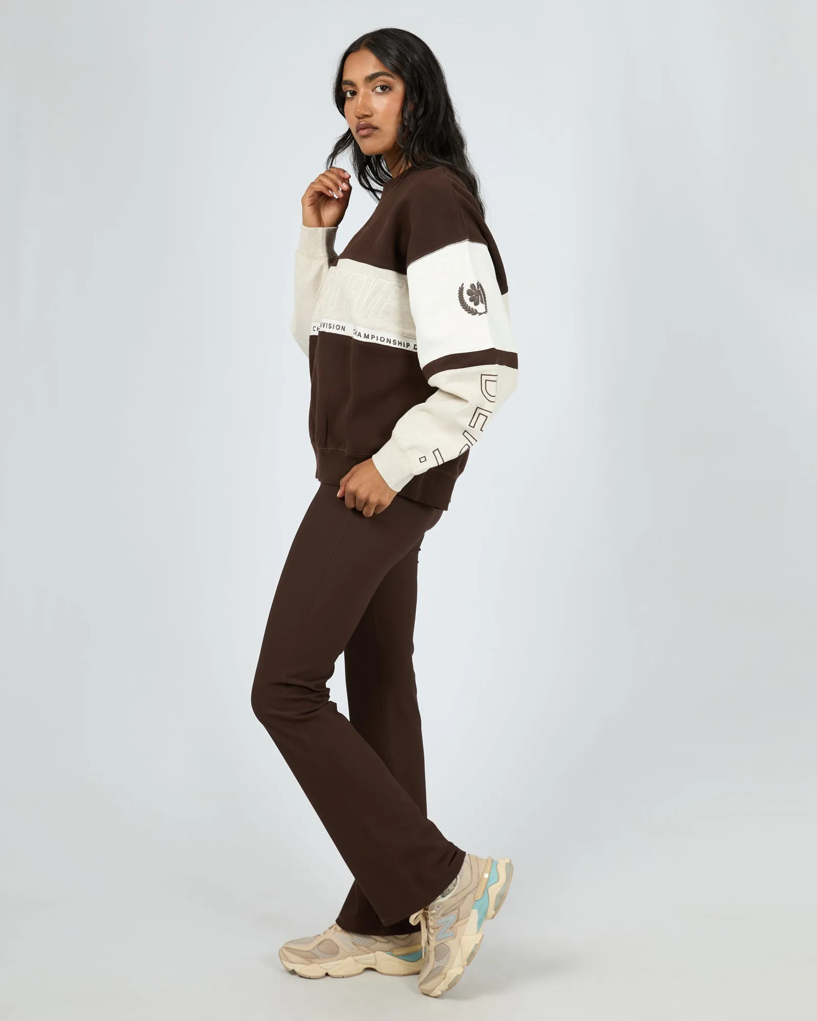 All About Eve Performance Slouch Panel Crew Brown sold by Shine On product image thumbnail 4