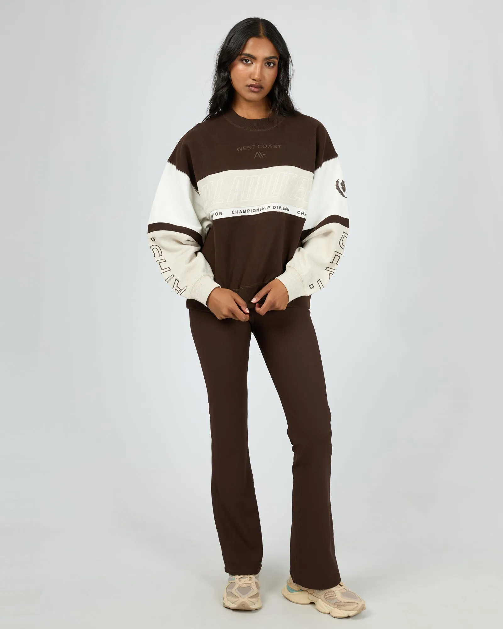 All About Eve Performance Slouch Panel Crew Brown sold by Shine On product image thumbnail 3
