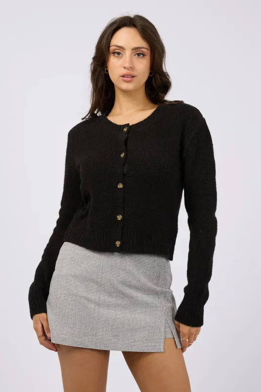 All About Eve Claude Cardigan Black sold by Shine On