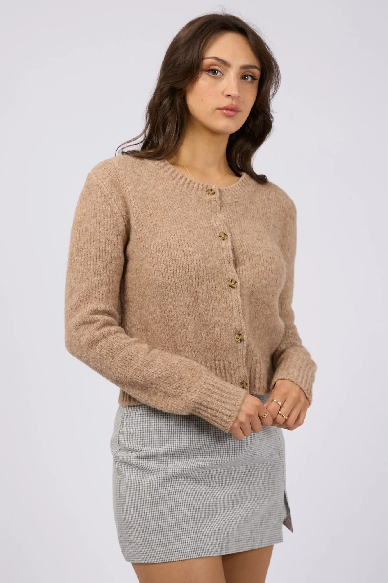 All About Eve Claude Cardigan Oat sold by Shine On product image thumbnail 3