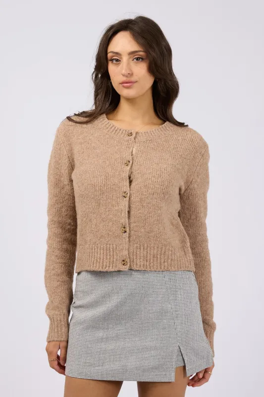All About Eve Claude Cardigan Oat sold by Shine On