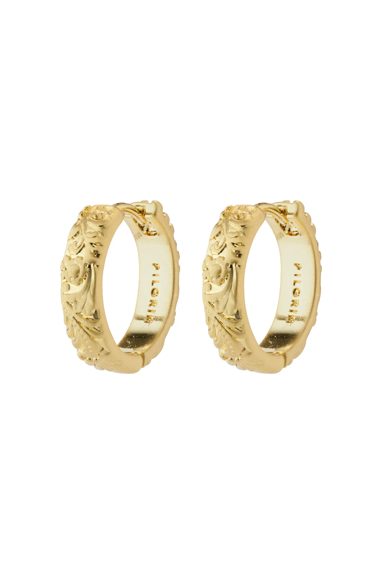 Pilgrim Elfrida Recycled Hoop Earrings Gold sold by Shine On
