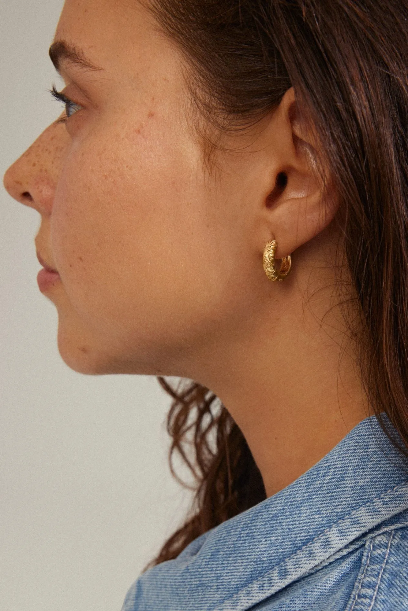 Pilgrim Elfrida Recycled Hoop Earrings Gold sold by Shine On product image thumbnail 3