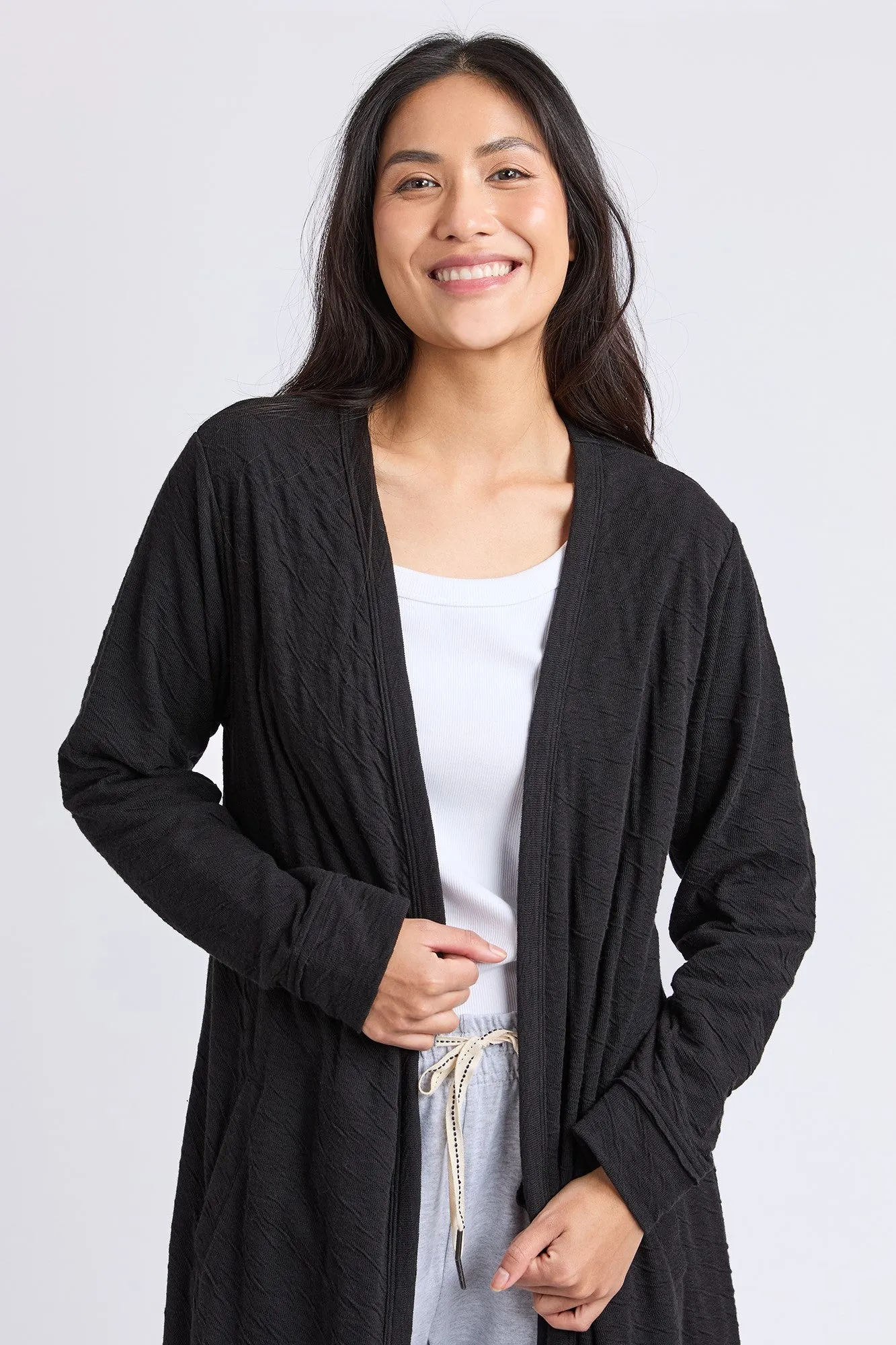 Elm Haven Jersey Cardi Black sold by Shine On product image thumbnail 2