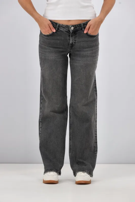 ONLY Juicy Wide Leg Jean Dark Grey sold by Shine On