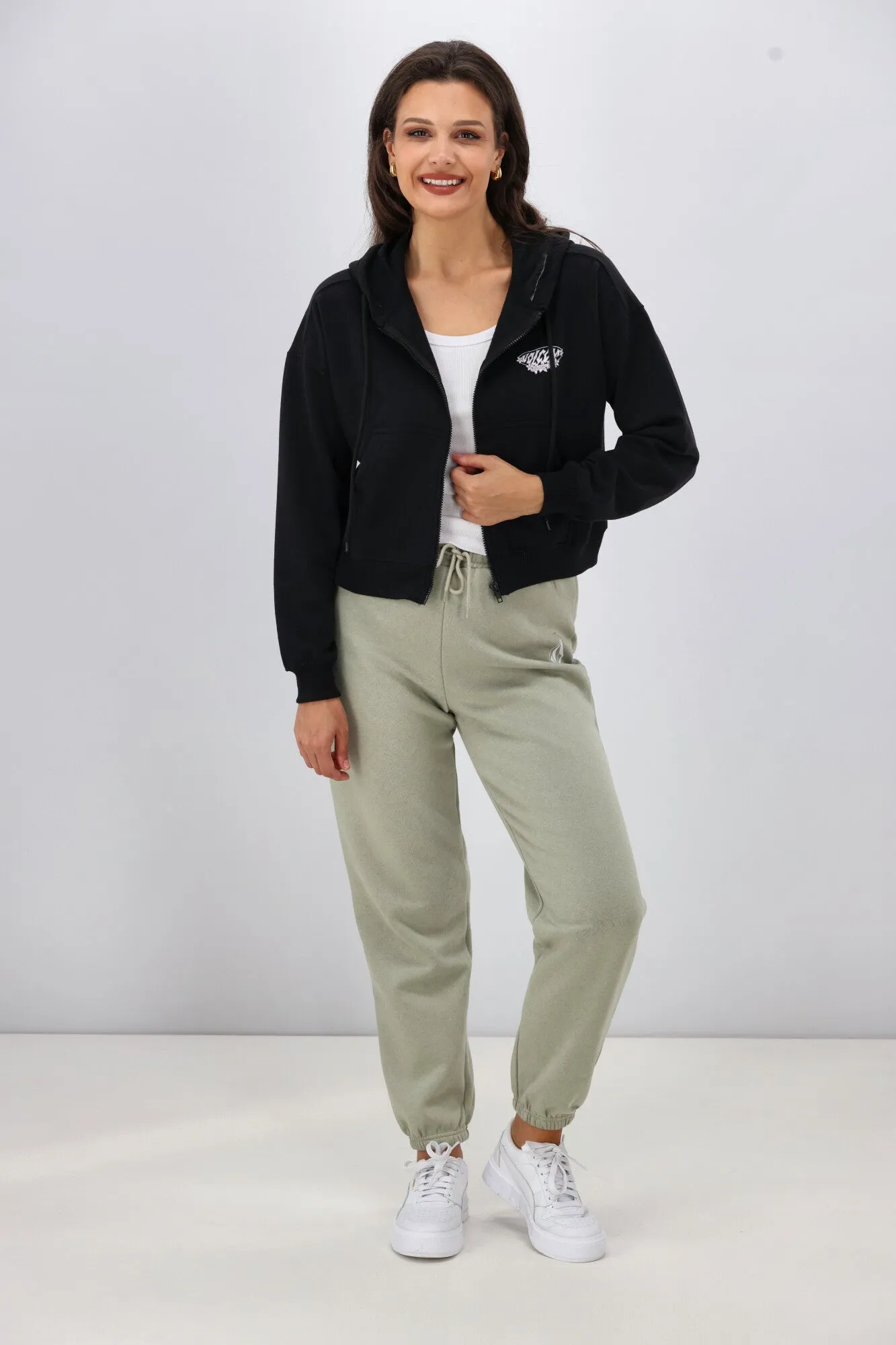 Volcom Get Up Zip Hoodie Black sold by Shine On product image thumbnail 4