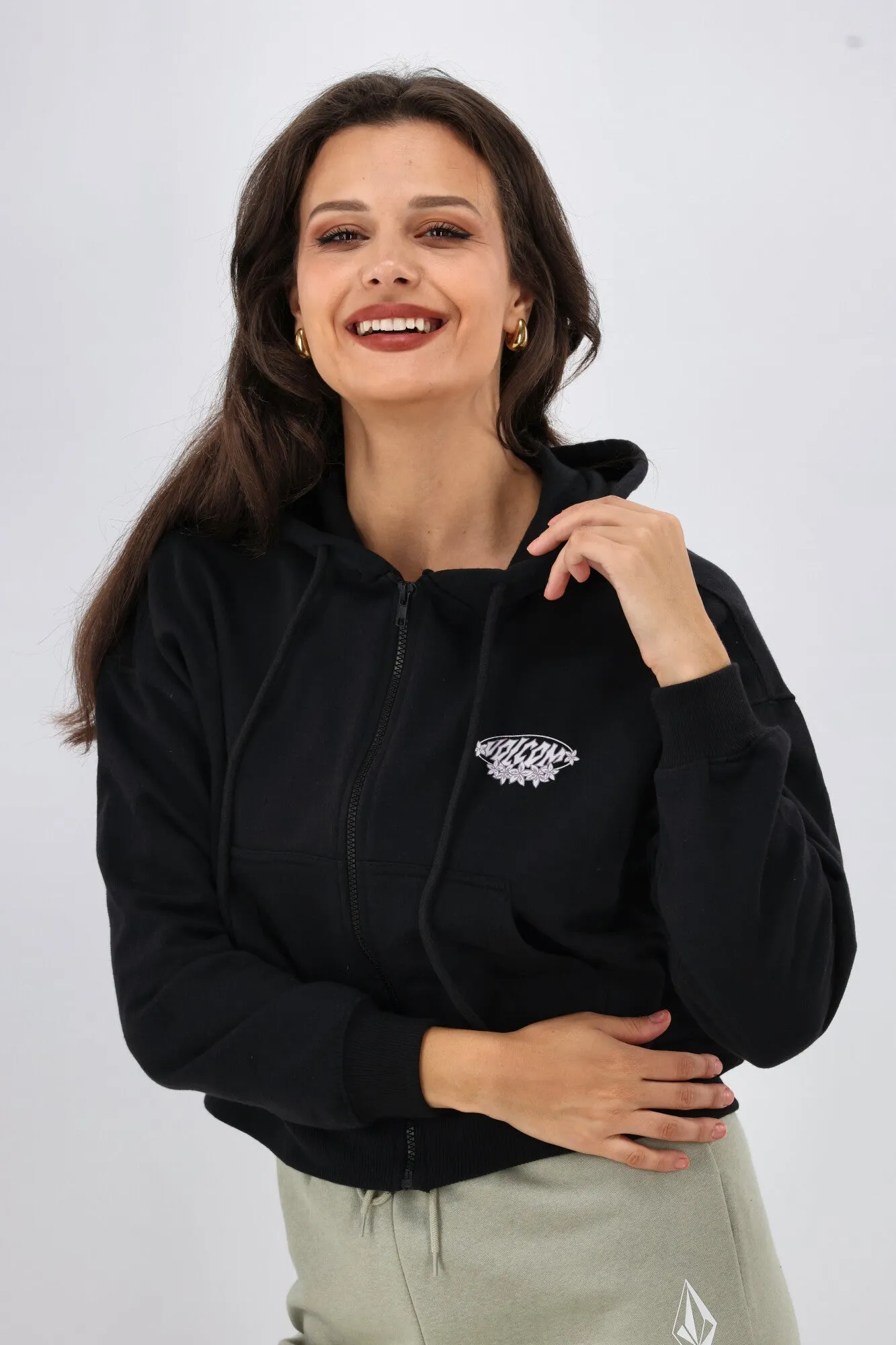 Volcom Get Up Zip Hoodie Black sold by Shine On product image thumbnail 5