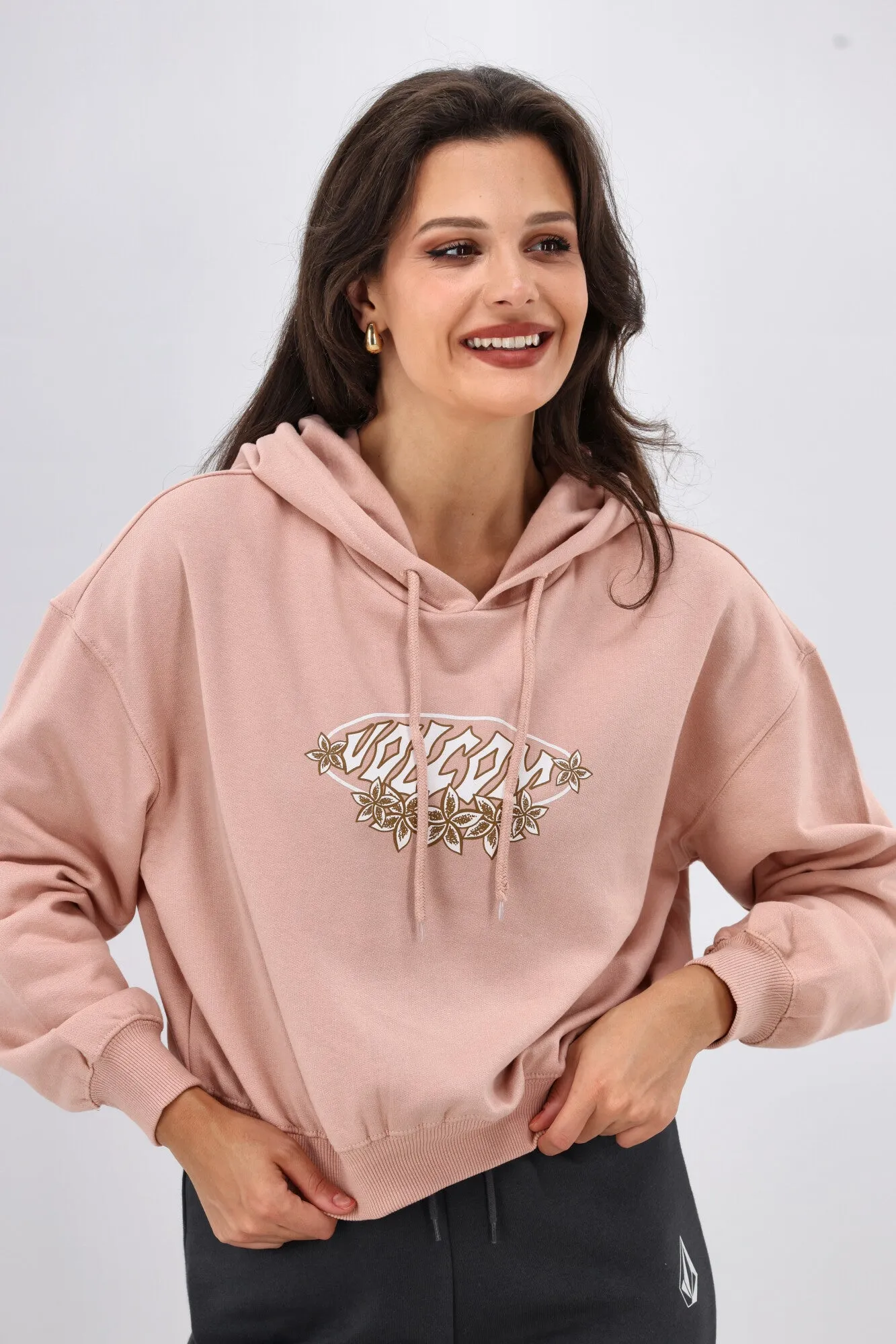 Volcom Beach Bum Crop Misty Rose sold by Shine On