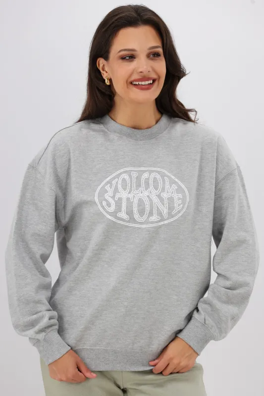 Volcom Ex Boyfriends Crew Heather Grey sold by Shine On