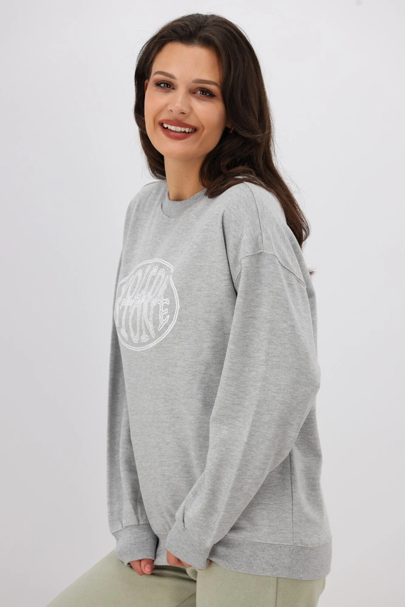 Volcom Ex Boyfriends Crew Heather Grey sold by Shine On product image thumbnail 3