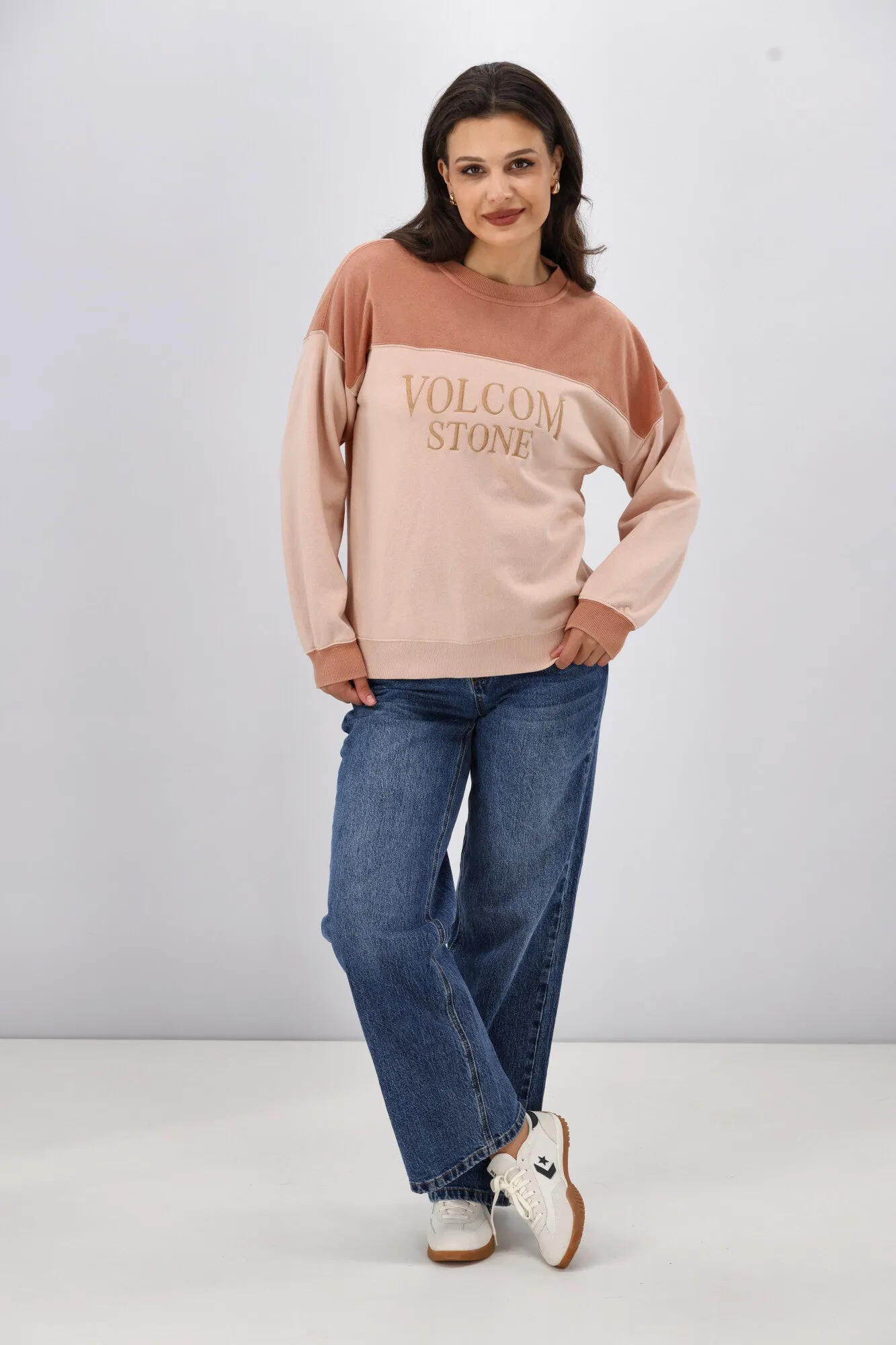 Volcom Stone Blocked Crew Champagne Gold sold by Shine On product image thumbnail 2