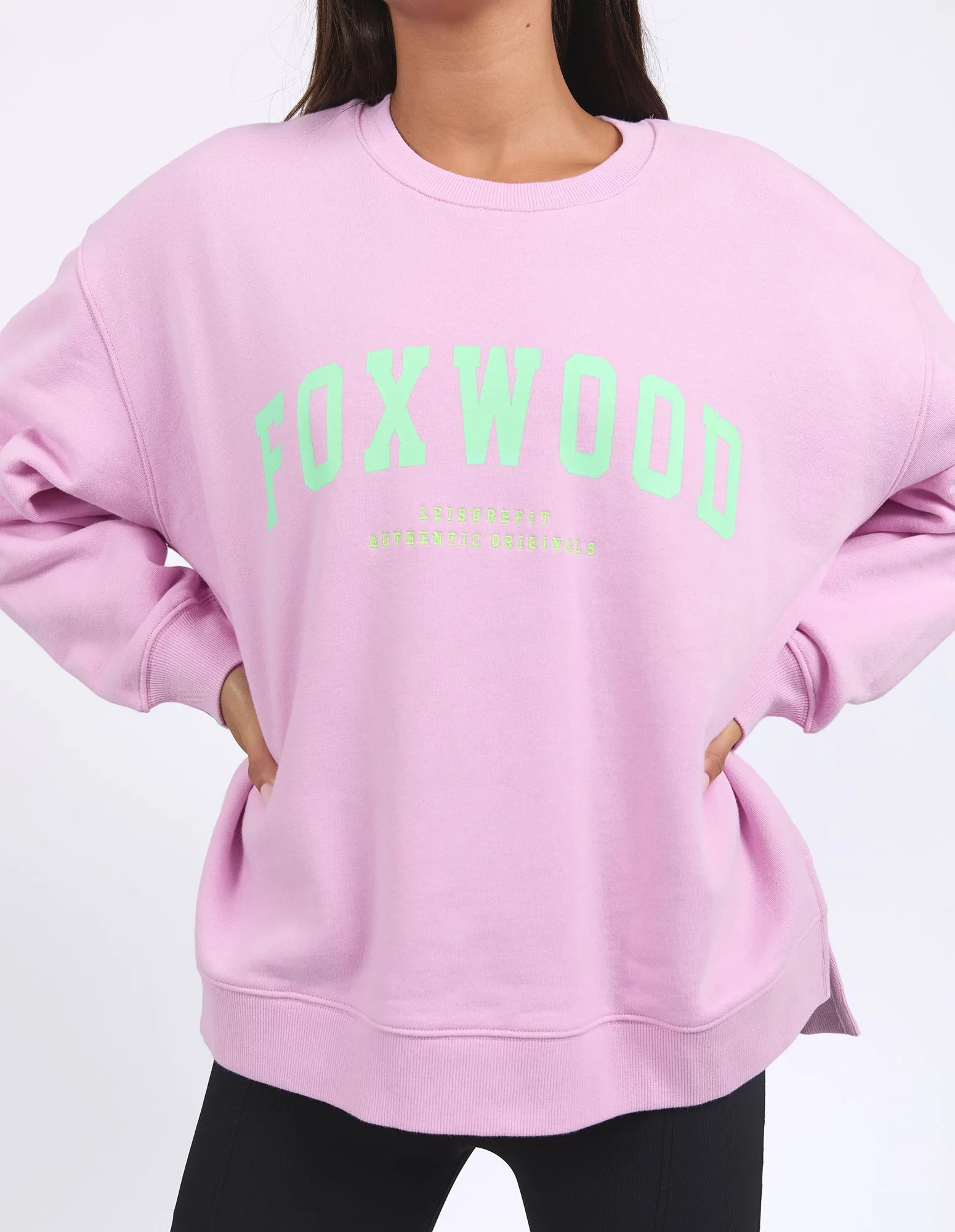 Foxwood Interval Crew Pink W/ Green sold by Shine On product image thumbnail 5