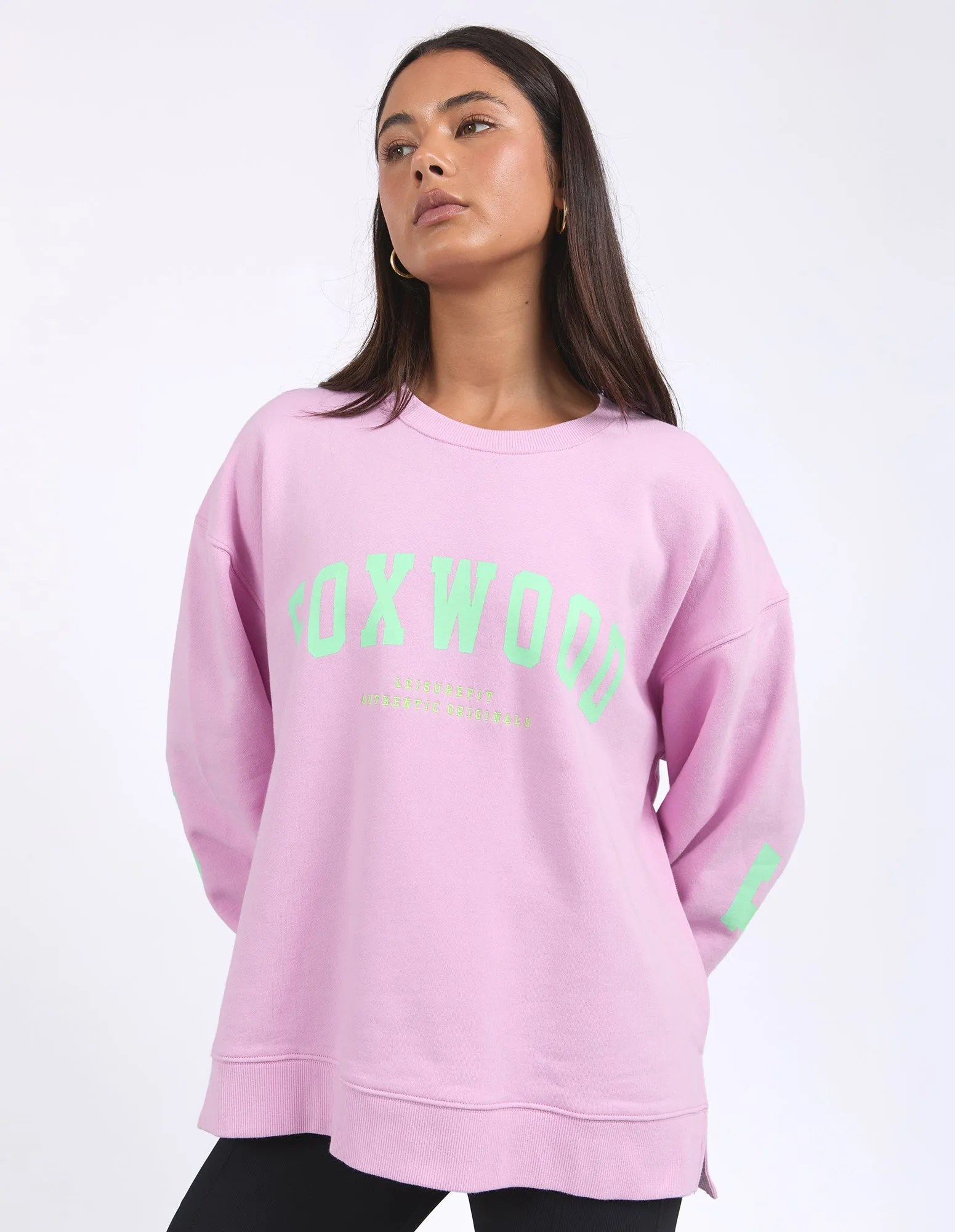 Foxwood Interval Crew Pink W/ Green sold by Shine On product image thumbnail 4