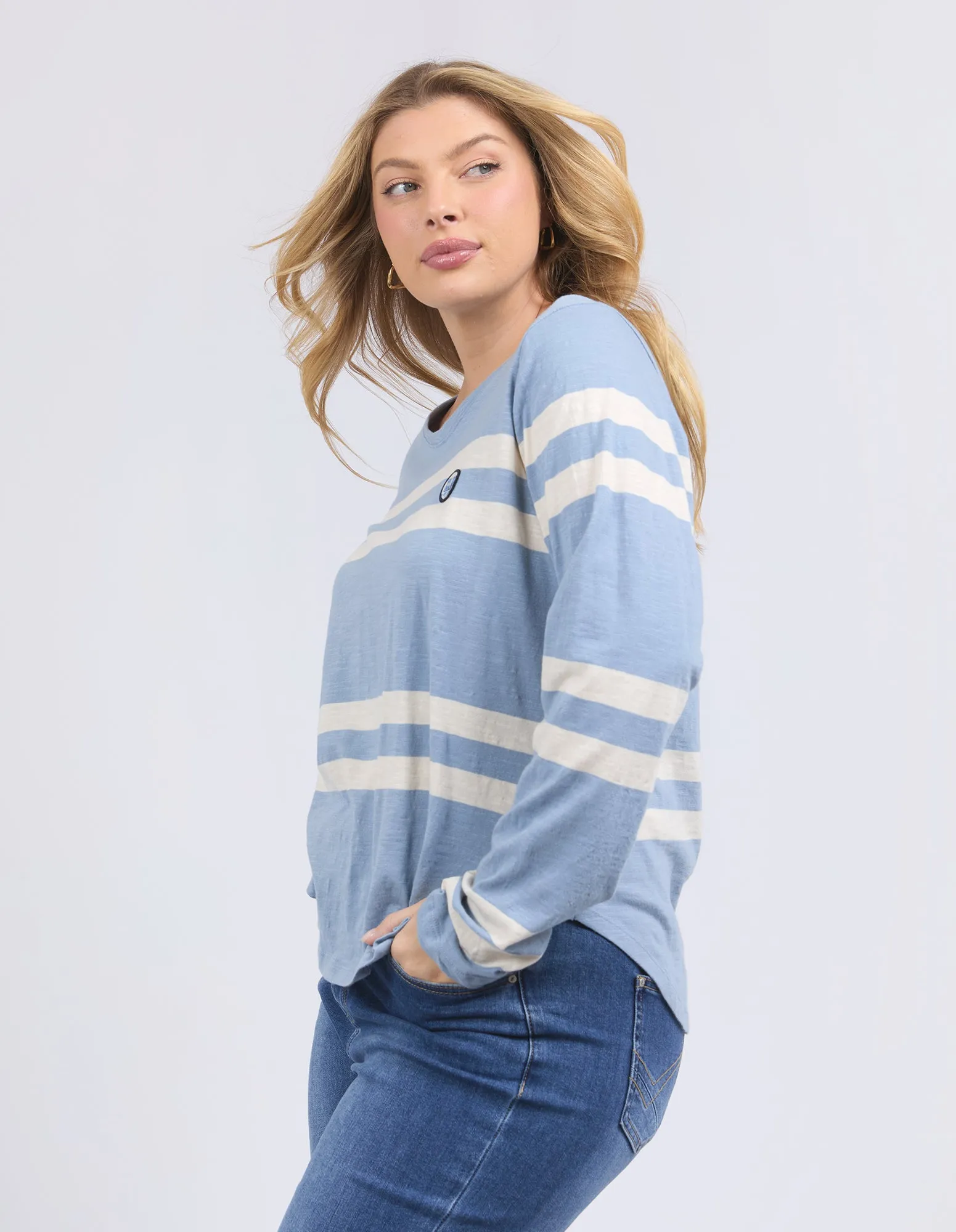 Elm Allegra L/S Tee Steel sold by Shine On product image thumbnail 4