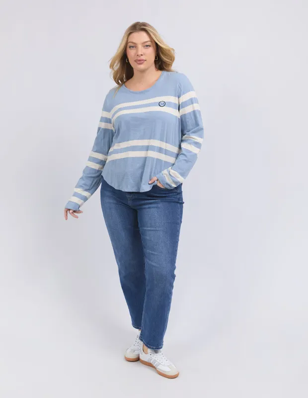 Elm Allegra L/S Tee Steel sold by Shine On