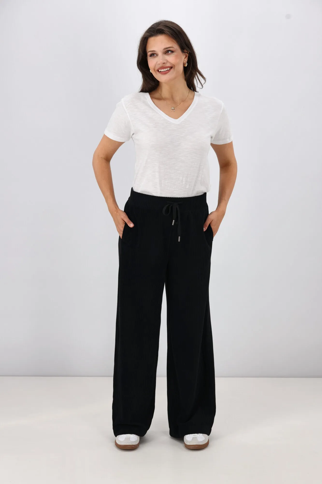 Shine On Label Azariah Cord Pant Black sold by Shine On