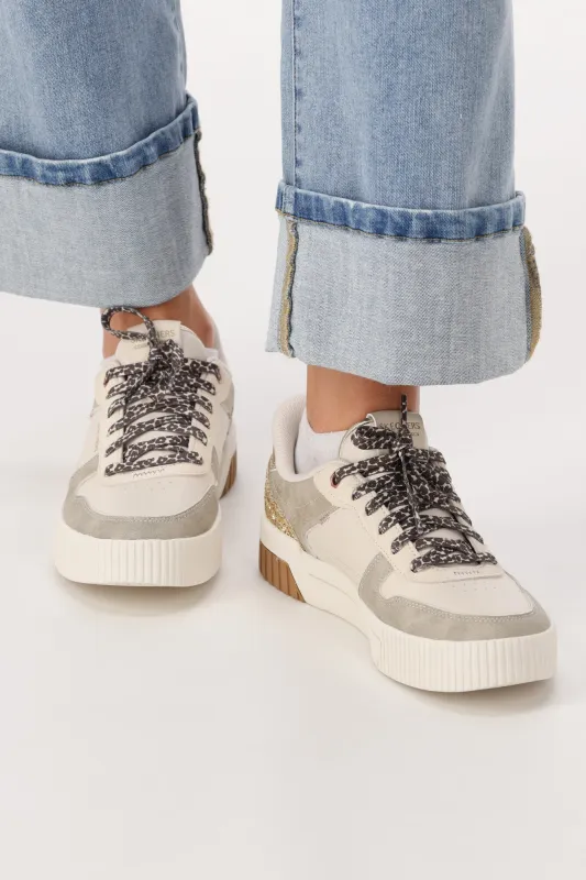 Skechers Jade Sneaker Natural Gold made by Shine On