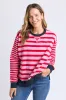 Elm All Sorts Crew Pink & Red Stripe sold by Shine On