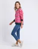 Elm All Sorts Crew Pink & Red Stripe sold by Shine On