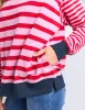 Elm All Sorts Crew Pink & Red Stripe sold by Shine On