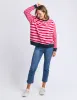 Elm All Sorts Crew Pink & Red Stripe sold by Shine On