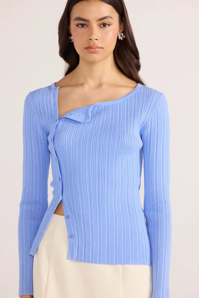 Minkpink Zinnia Asymmetric Knit Top Blue sold by Shine On product image thumbnail 2