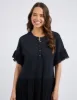 Elm Fable Dress Washed Black sold by Shine On