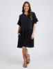 Elm Fable Dress Washed Black sold by Shine On