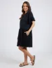 Elm Fable Dress Washed Black sold by Shine On