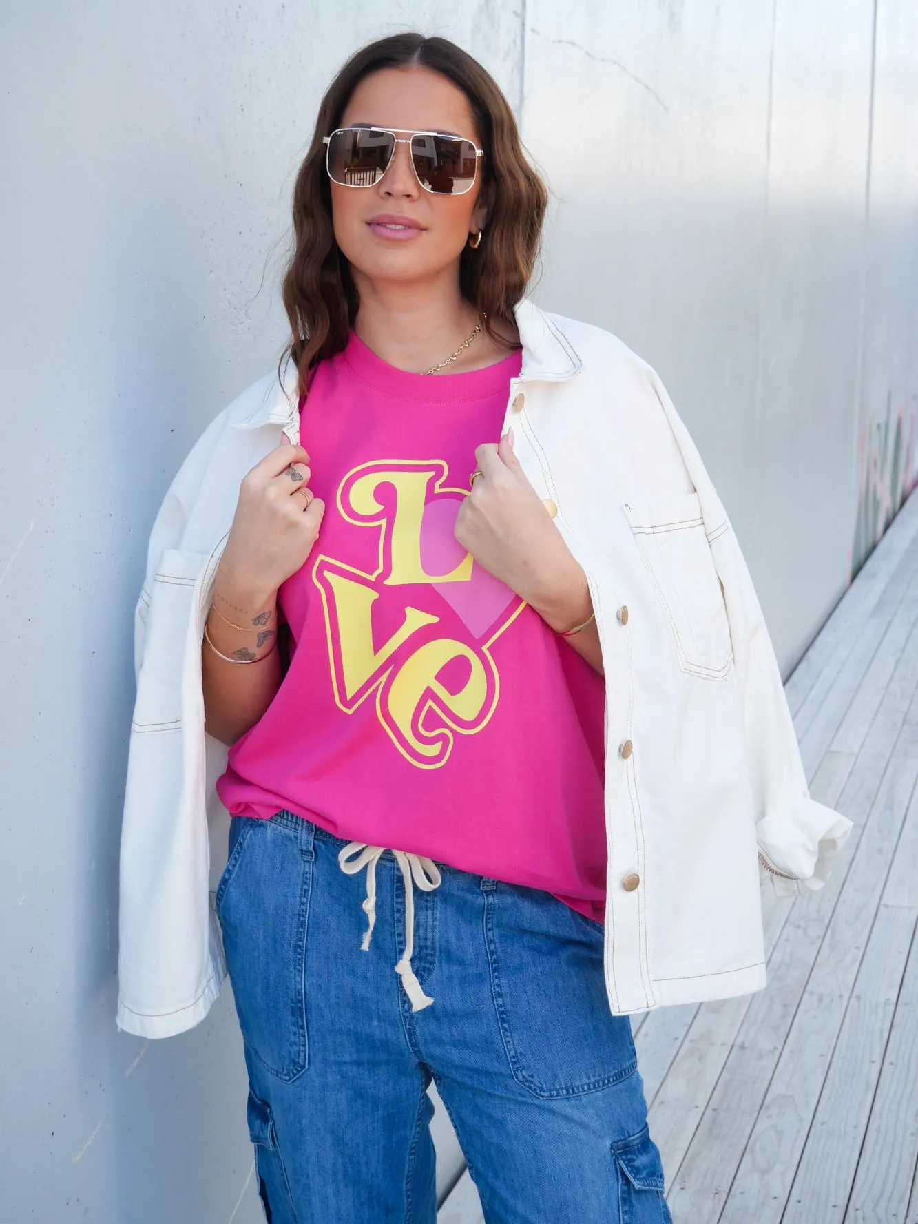 Rebel Club Love Surge Tee Pink Pre-Order Due Late May sold by Shine On product image thumbnail 3