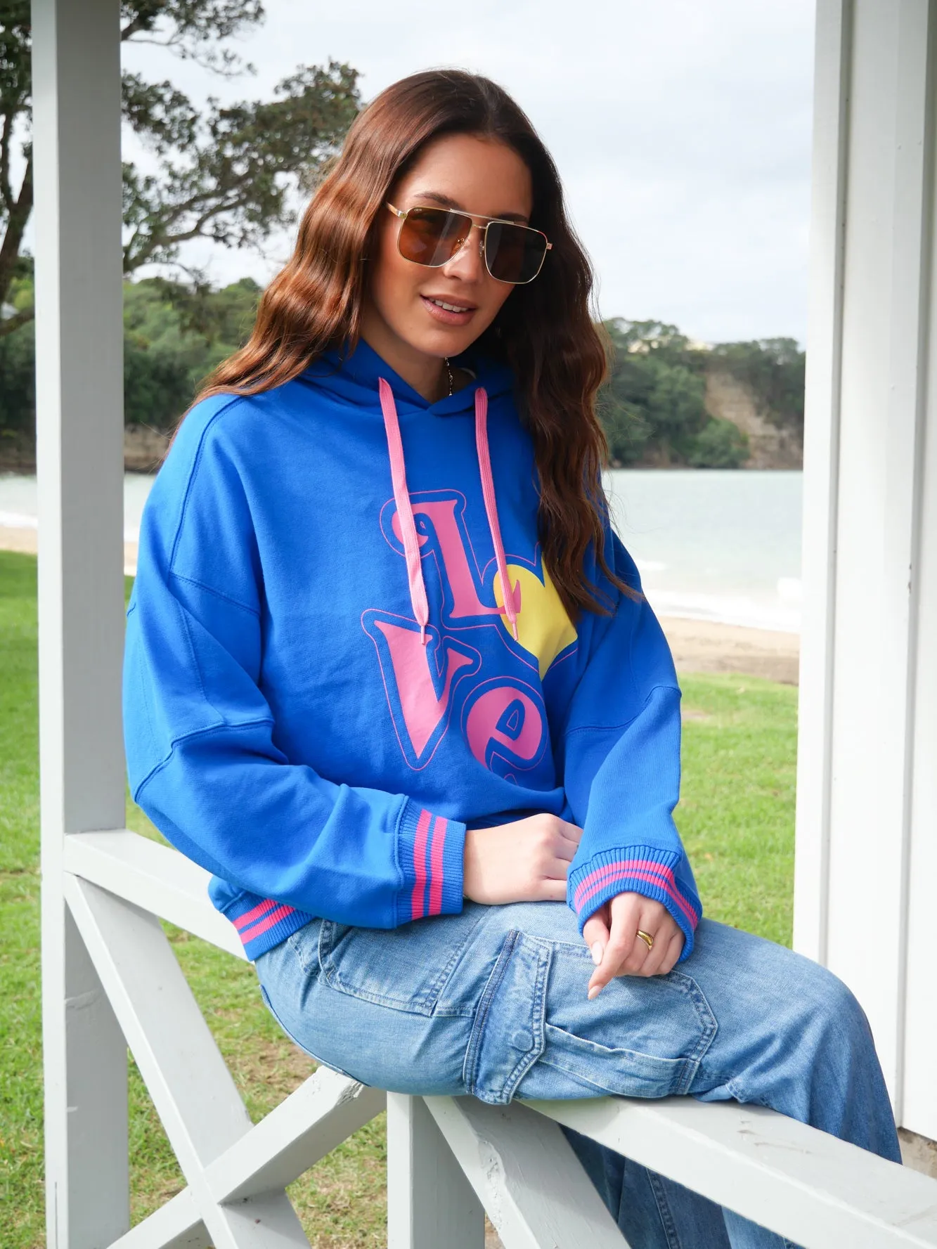 Rebel Club Love Surge Hoodie Blue Pre-Order Due Late May sold by Shine On