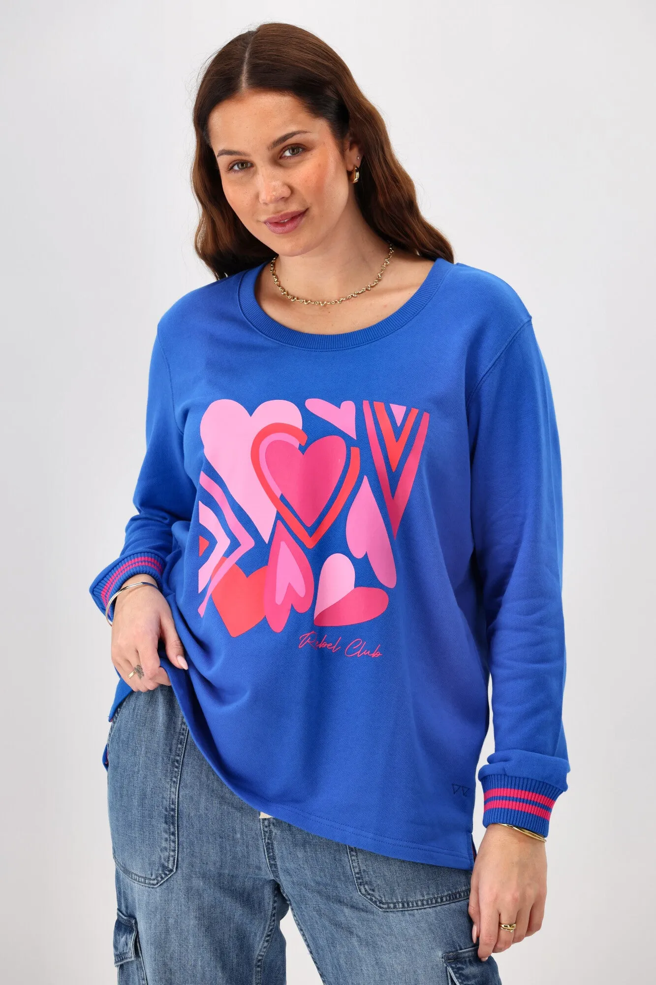 Rebel Club Stacked Heart Crew Blue Pre-Order Due Late May sold by Shine On product image thumbnail 2
