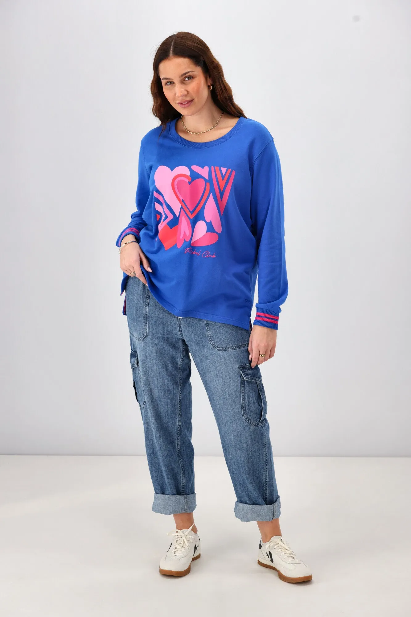 Rebel Club Stacked Heart Crew Blue Pre-Order Due Late May sold by Shine On product image thumbnail 5