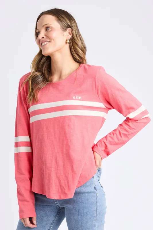 Elm Adora Long Sleeve Tee Cosy Coral sold by Shine On