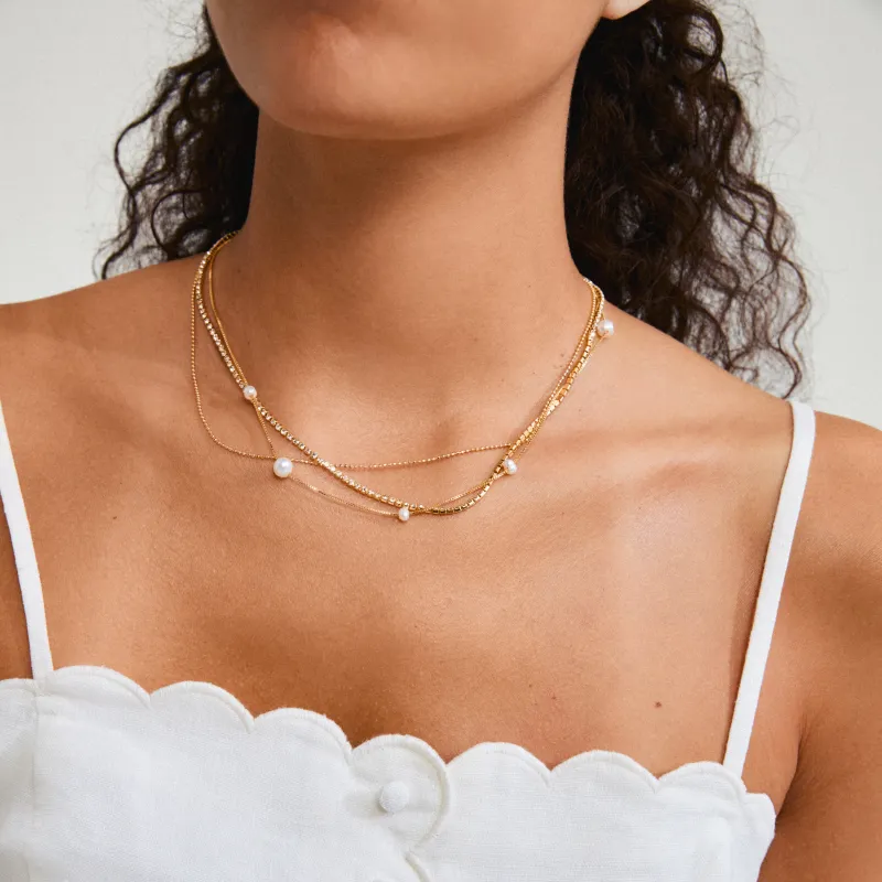 Pilgrim Starlight Necklace 3-In-1 Gold Plated sold by Shine On
