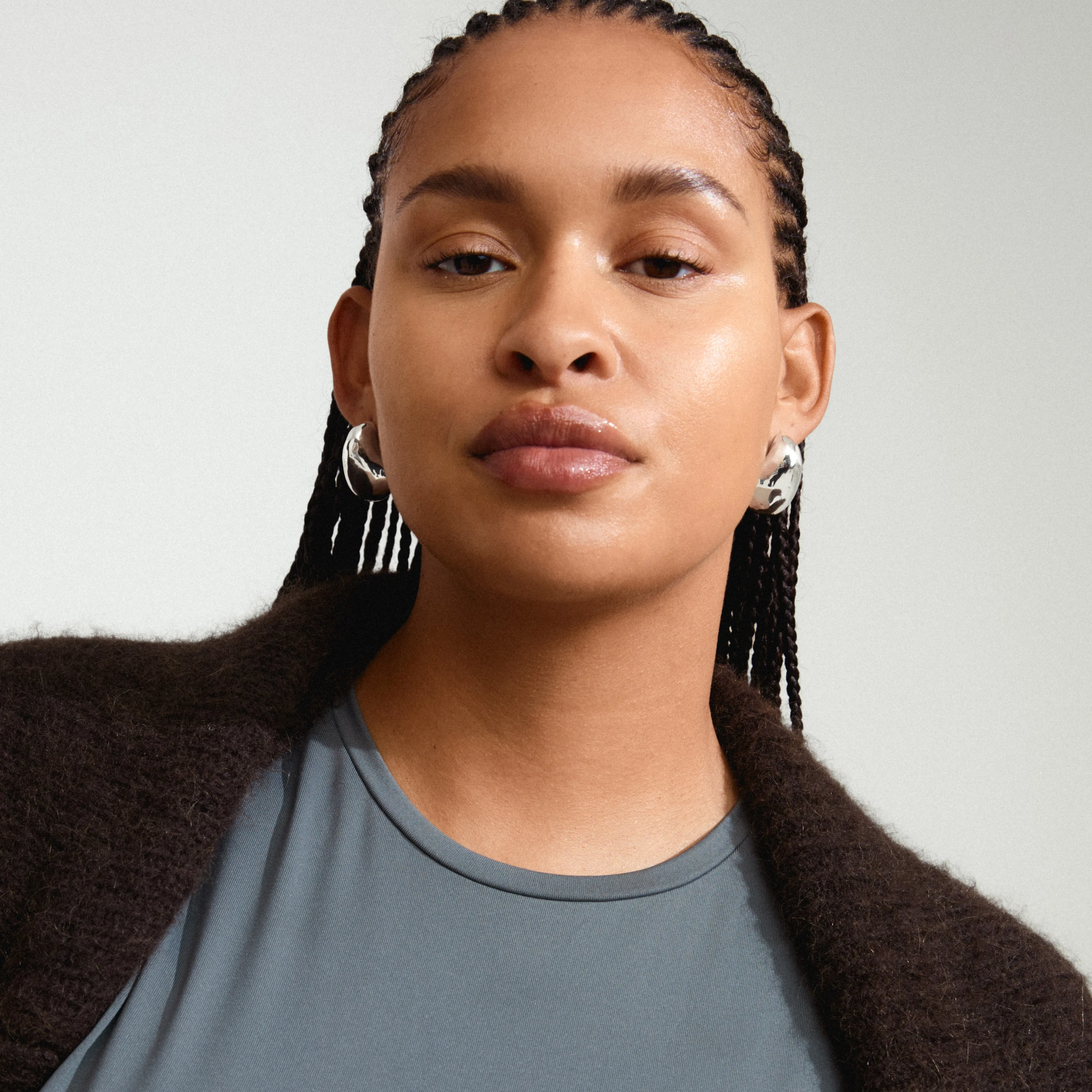 Pilgrim Dune Recycled Earrings Silver Large sold by Shine On product image thumbnail 3