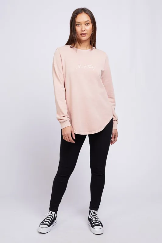 Silent Theory Obstructed Crew Pink sold by Shine On