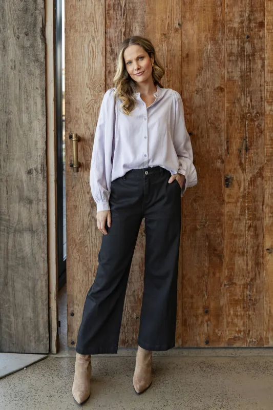 Elm Izzy Wide Leg Jean Black sold by Shine On